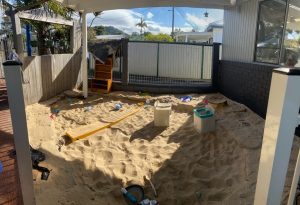 Sant Pit Cover over playground sand pit
