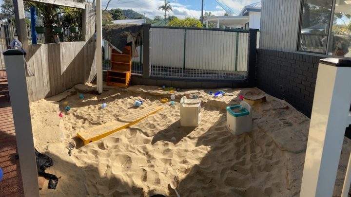 Sant Pit Cover over playground sand pit